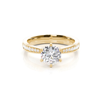 Yellow Gold Diamond Engagement Rings