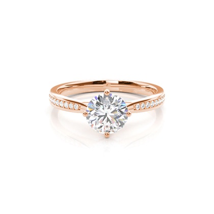 Rose Gold Diamond Engagement Rings