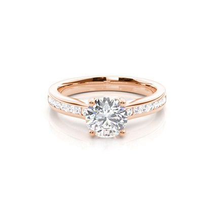 Rose Gold Diamond Engagement Rings