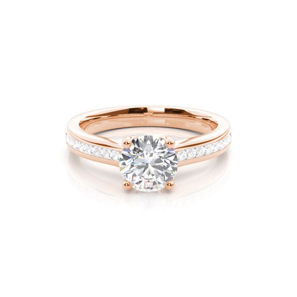 Prong Setting Side Stone Engagement Ring
