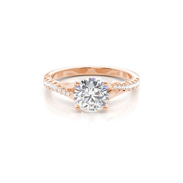 4 Prong Setting Side Stone Engagement Ring