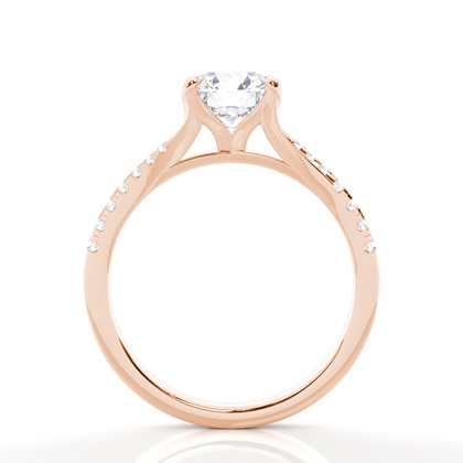 Rose Gold Diamond Engagement Rings