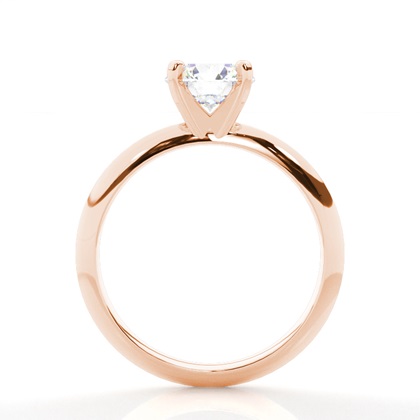 Rose Gold Solitaire Engagement Rings