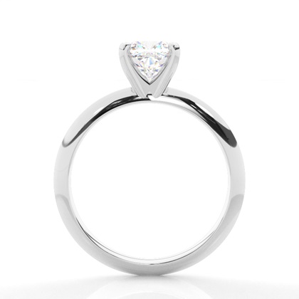 Cushion Solitaire Diamond Rings