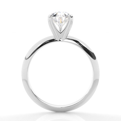 Pear Solitaire Diamond Rings