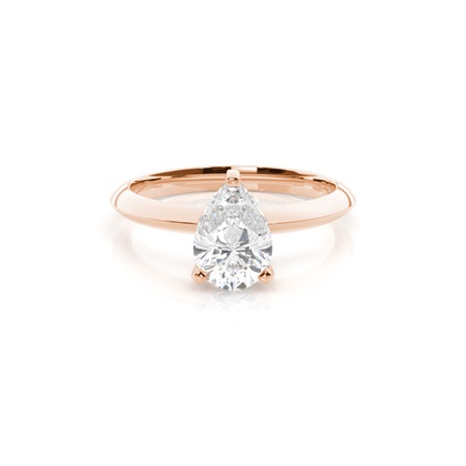 Pear Solitaire Diamond Engagement Rings