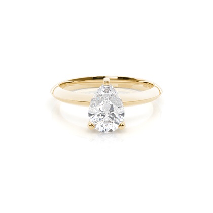 Pear Solitaire Diamond Engagement Rings