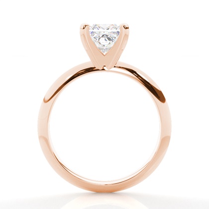 4.00 Carat Rose Gold Solitaire Engagement Rings