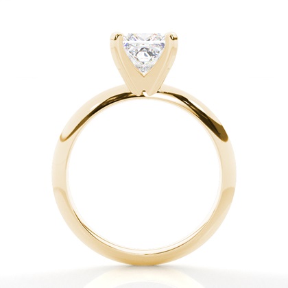 4.00 Carat Yellow Gold Solitaire Engagement Rings