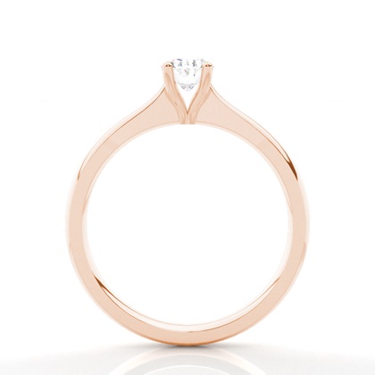 Rotgold Solitärringe Diamantringe