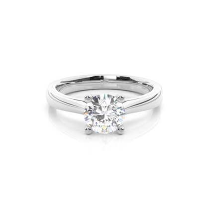 Platinum Solitaire Diamond Engagement Rings
