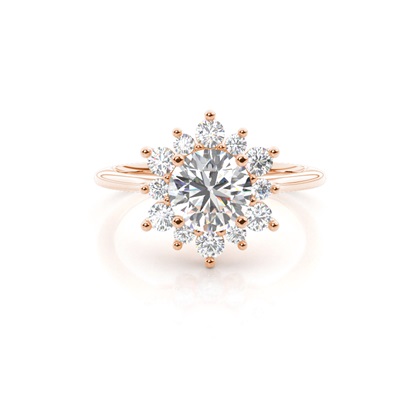Rose Gold Diamond Engagement Rings