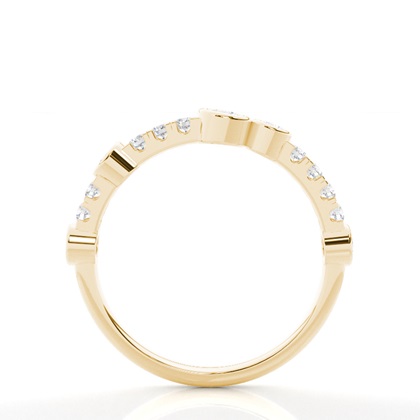 Gelbgold Memoireringe Diamantringe