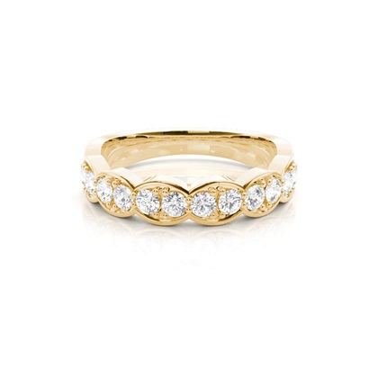 Yellow Gold Eternity Diamond Rings