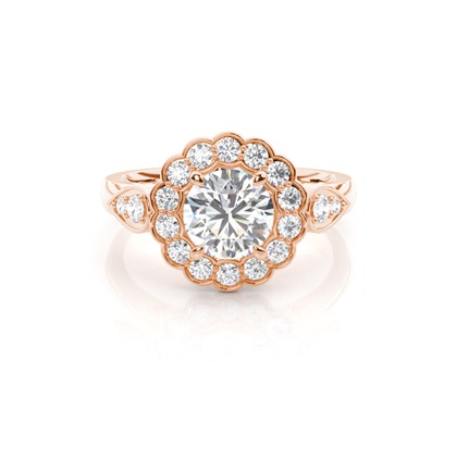 Rose Gold Diamond Engagement Rings