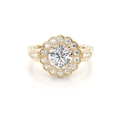 Yellow Gold Diamond Engagement Rings