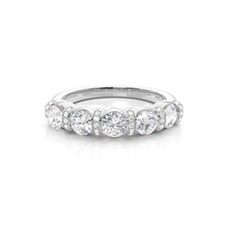 Eternity Diamant Ring in einer Zargenfassung