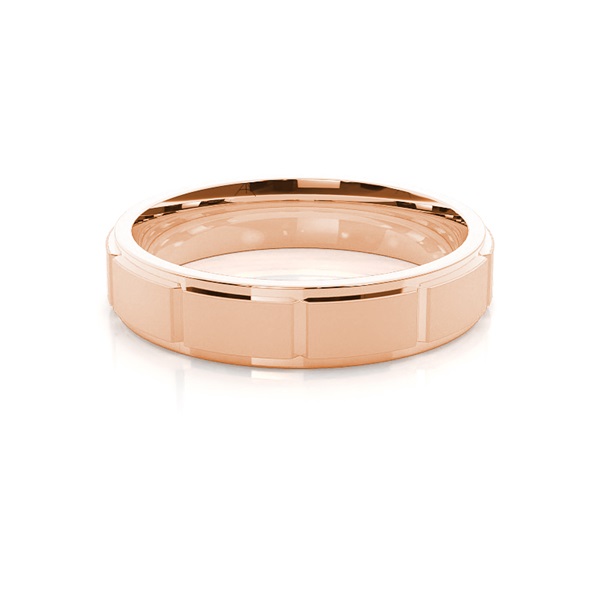 5.00mm Slight Comfort Fit Mens Plain Wedding Band