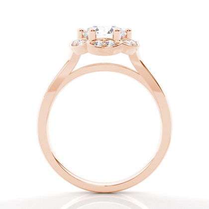 Rose Gold Diamond Engagement Rings