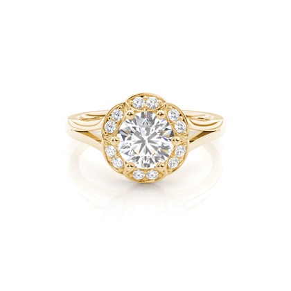 Yellow Gold Diamond Engagement Rings