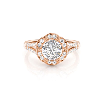 Rose Gold Diamond Engagement Rings