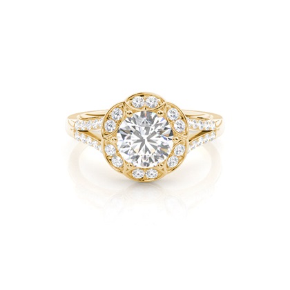 Yellow Gold Diamond Engagement Rings