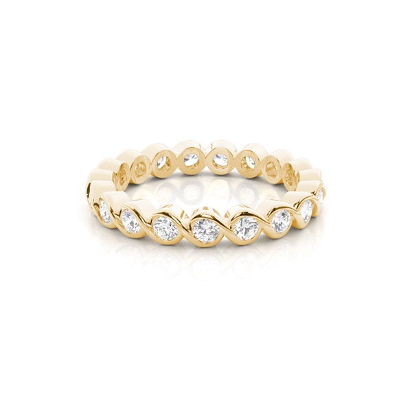 Semi Bezel Setting Full Eternity Diamond Ring