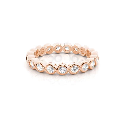 Rose Gold Eternity Diamond Rings