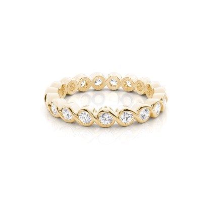 Yellow Gold Eternity Diamond Rings