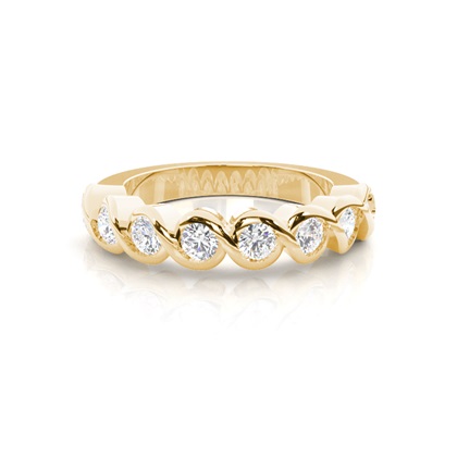 Yellow Gold Eternity Diamond Rings
