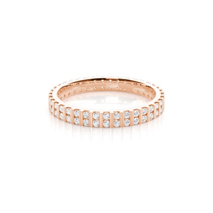 Rose Gold Full Eternity Diamond Rings