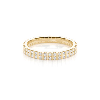Yellow Gold Eternity Diamond Rings