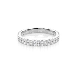Halb Eternity Diamant Ring in einer Krappenfassung