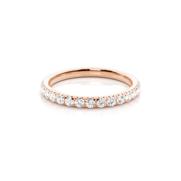 Illusion Setting Half Eternity Diamond Ring