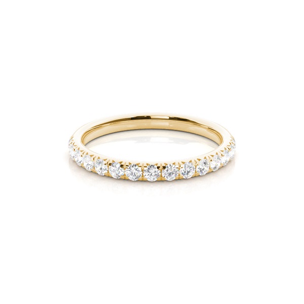 Illusion Setting Half Eternity Diamond Ring