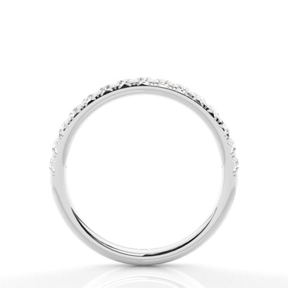 Illusion Setting Half Eternity Diamond Ring