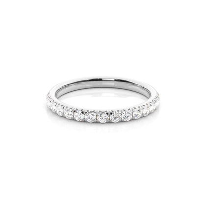 Illusion Setting Half Eternity Diamond Ring