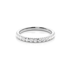 Illusion Setting Half Eternity Diamond Ring