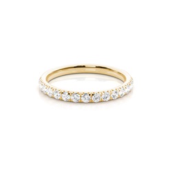 Illusion Setting Half Eternity Diamond Ring
