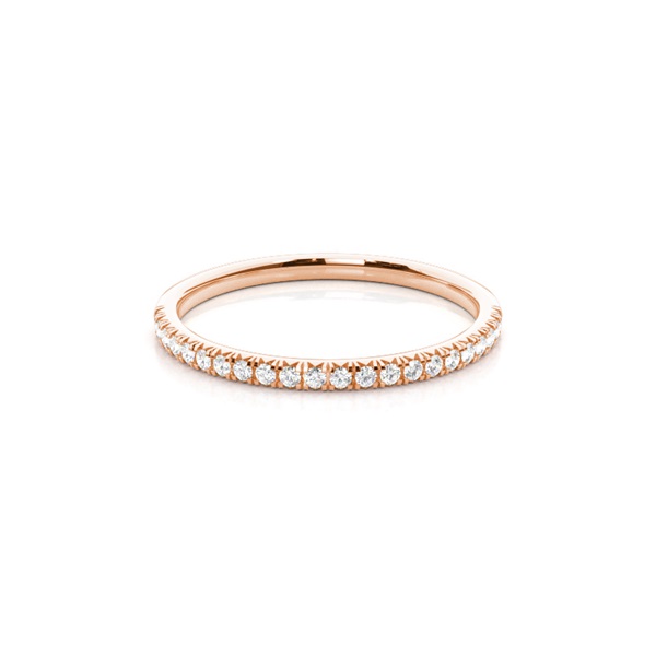 Illusion Setting Half Eternity Diamond Ring