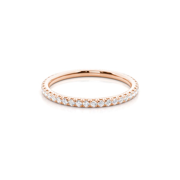 Channel Setting Round Diamond Three Quarter Eternity Ring