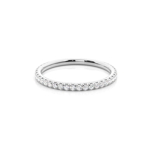 Channel Setting Round Diamond Three Quarter Eternity Ring