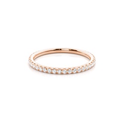 Channel Setting Round Diamond Three Quarter Eternity Ring