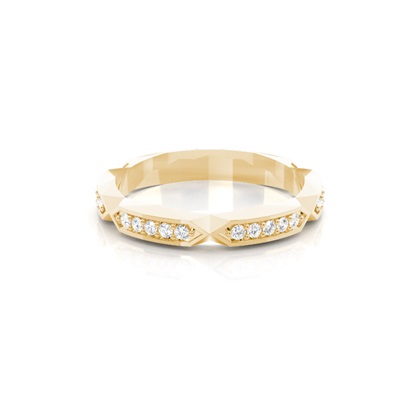 Yellow Gold Eternity Diamond Rings