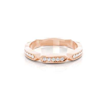 Rose Gold Full Eternity Diamond Rings