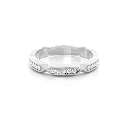 Silver Eternity Diamond Rings