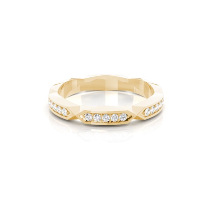 Yellow Gold Eternity Diamond Rings