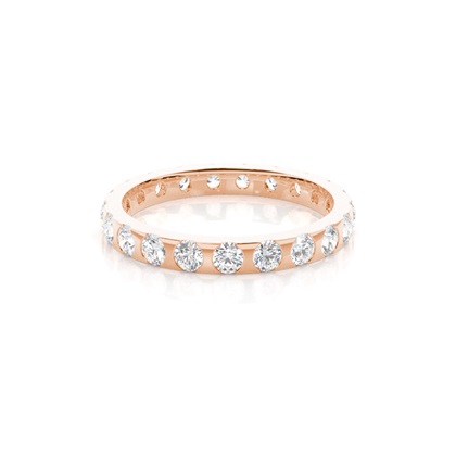 Rose Gold Full Eternity Diamond Rings