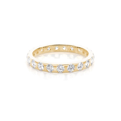 Yellow Gold Eternity Diamond Rings