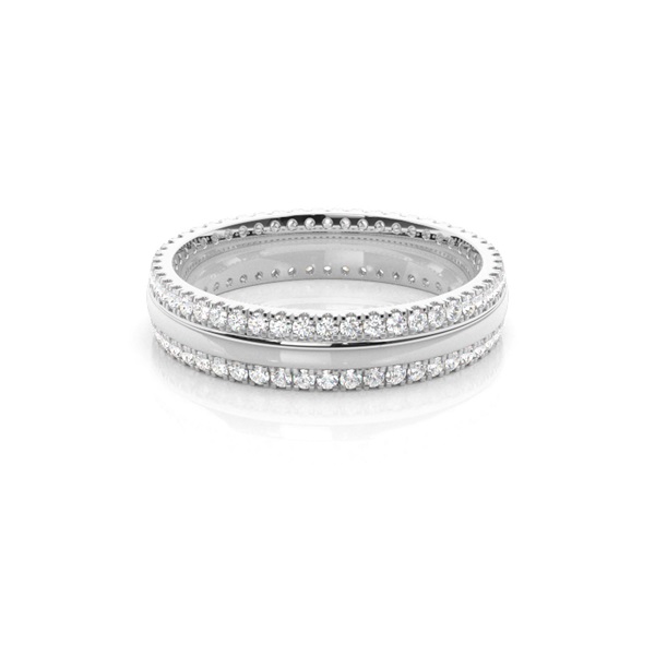 Illusion Setting Full Eternity Diamond Ring